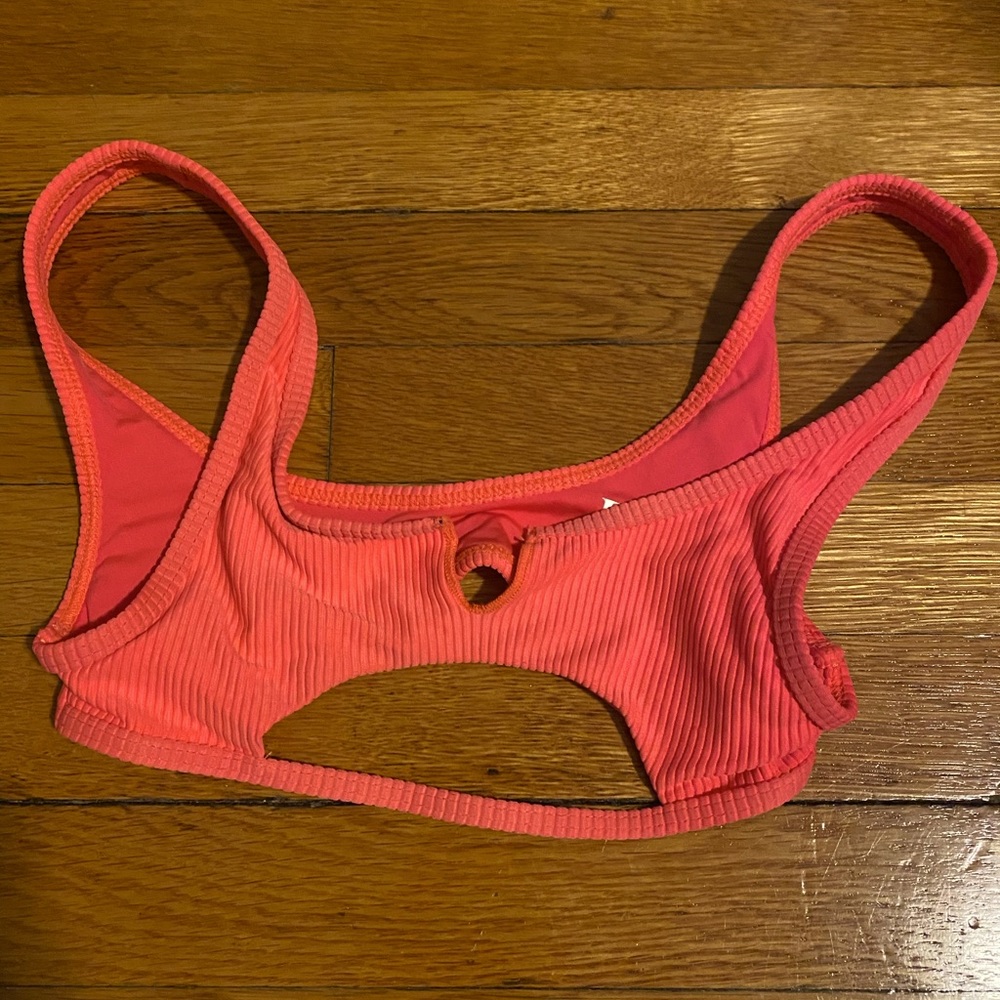 Frankie's Bikinis Cole Ribbed Scoop Bikini TOP